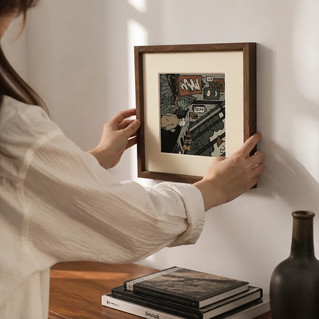 Contemporary Wood Frame Ready-to-Hang Framed Wall Art