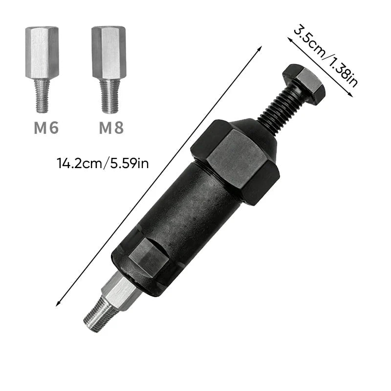 Grease Fitting Unclogger Tool High-Pressure M6 M8 Adapters