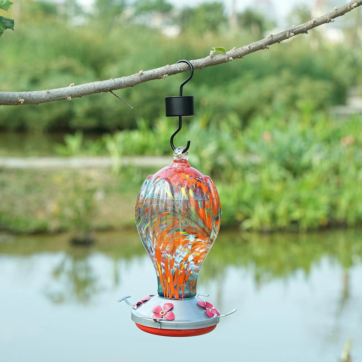 Hummingbird Feeder Ant Moat Metal Rust-Resistant 2-Pack
