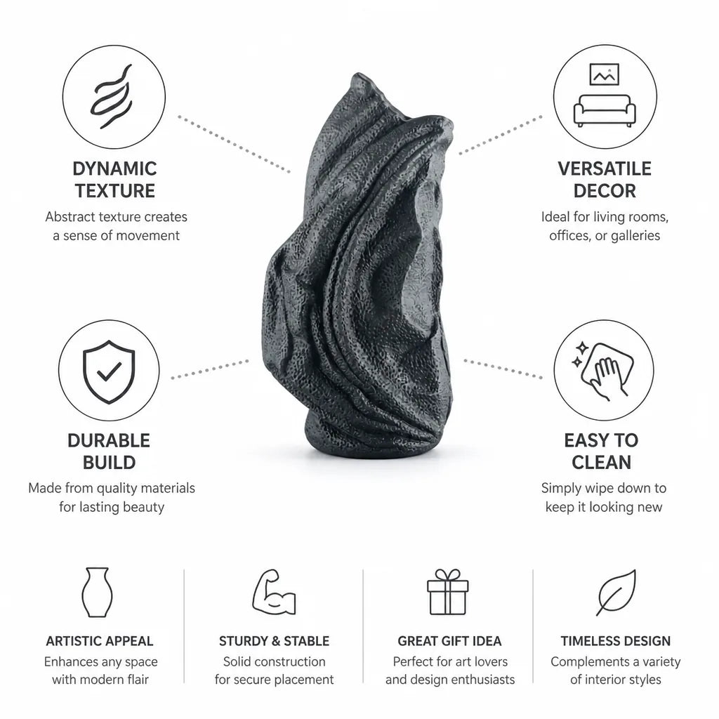 Tabletop Sculpture Abstract & Textured Wipe-Clean