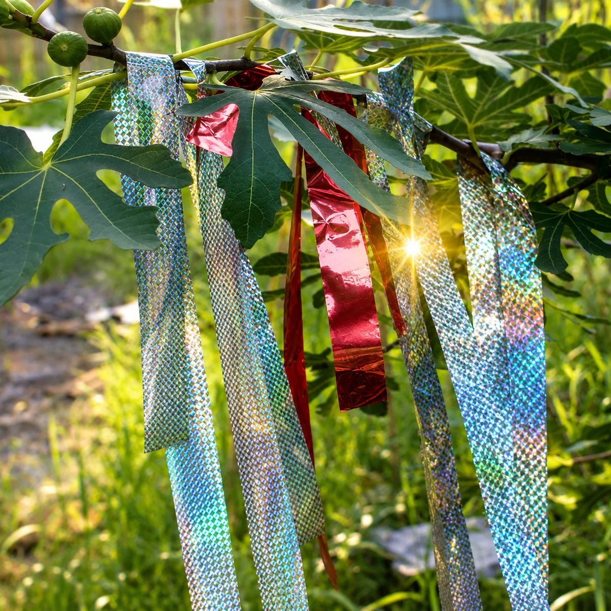 Bird Deterrent Tape Holographic Weather-Resistant 2-Roll Set