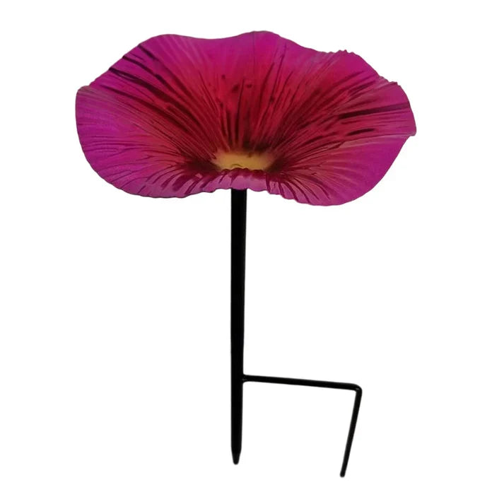 Bird Feeder Stake Hand-Painted Weather-Resistant Iron