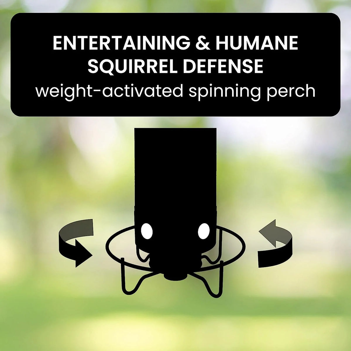 Bird Feeder Weight-Activated Squirrel Deterrent 5 lb Capacity