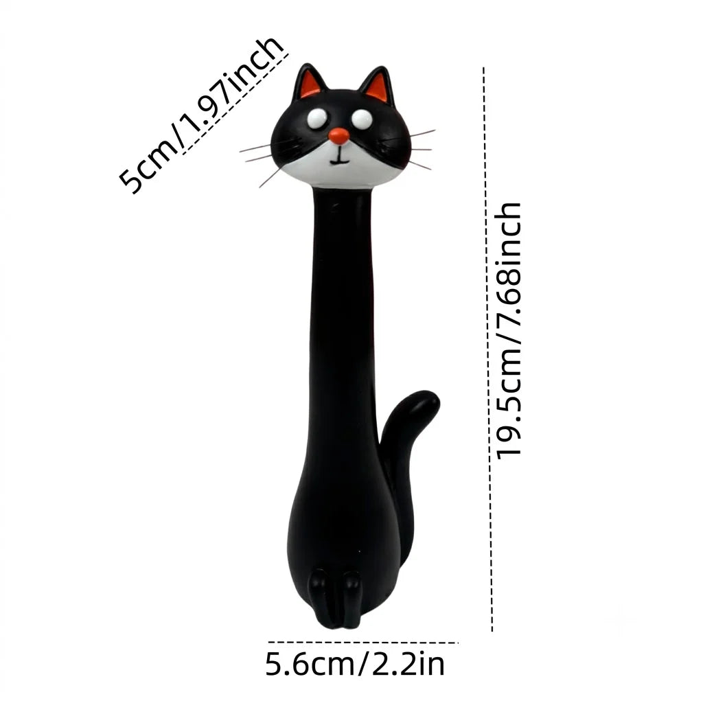 Cat Vase Glazed Ceramic Scratch-Resistant Finish