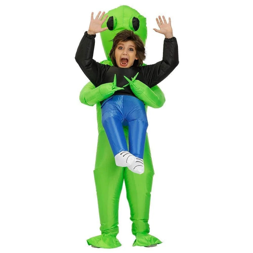 Costume Inflatable Alien Abduction Battery-Powered Fan