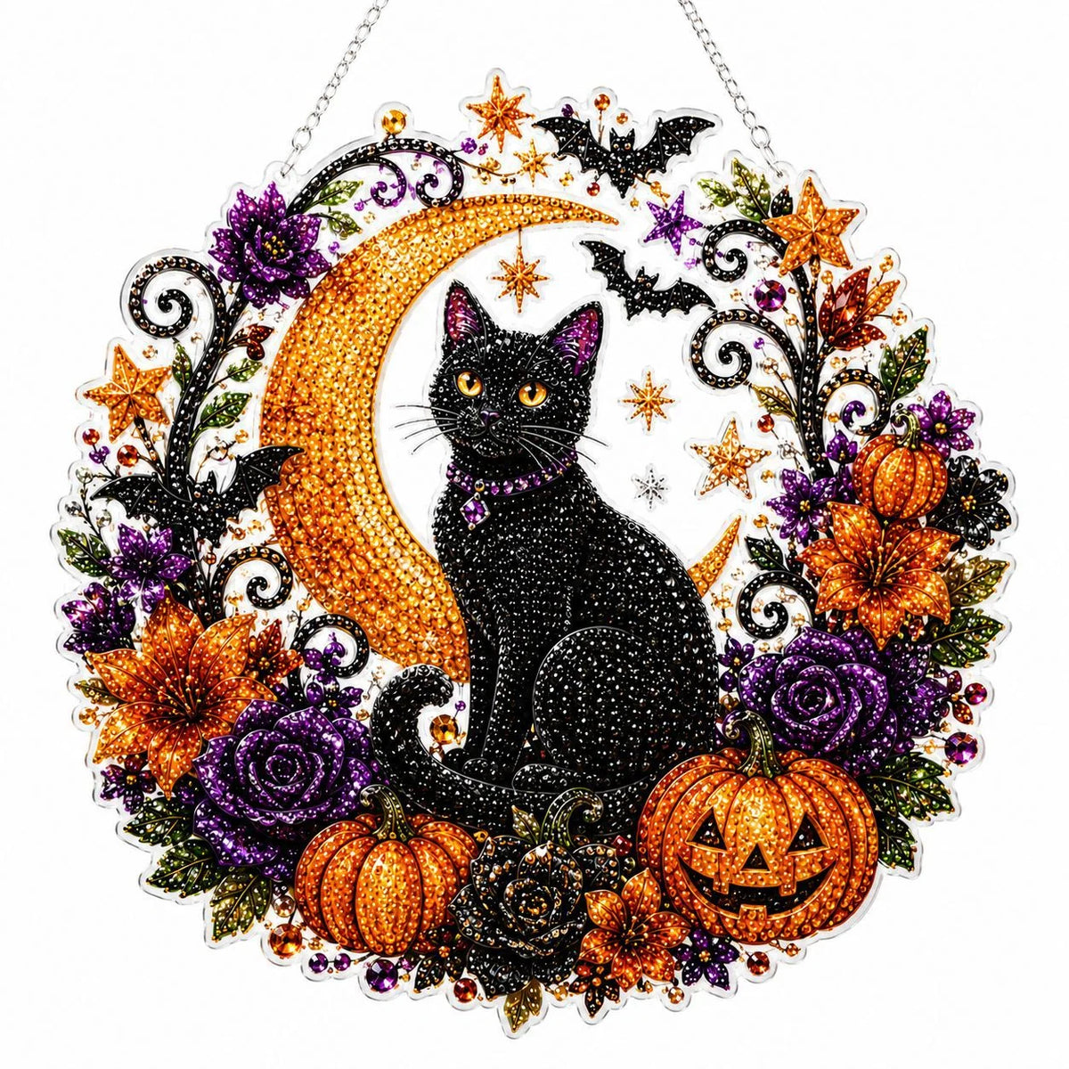 Diamond Painting Ornament Kit Halloween Hanging Decor