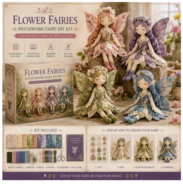 Fairy Sewing Kit Beginner-Friendly Set of 4