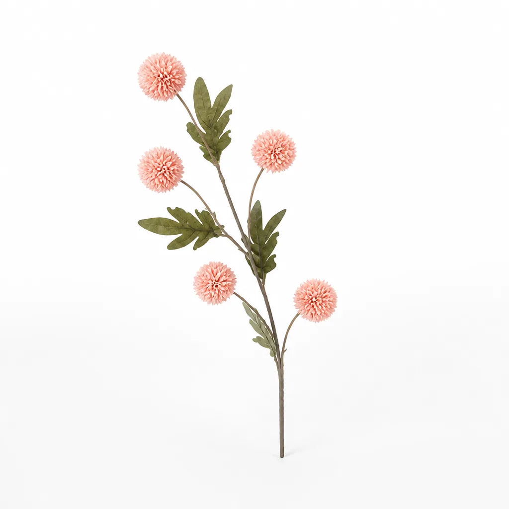 Flexible Cut-to-Length Artificial Allium Stem (5 Globe Flower Heads)