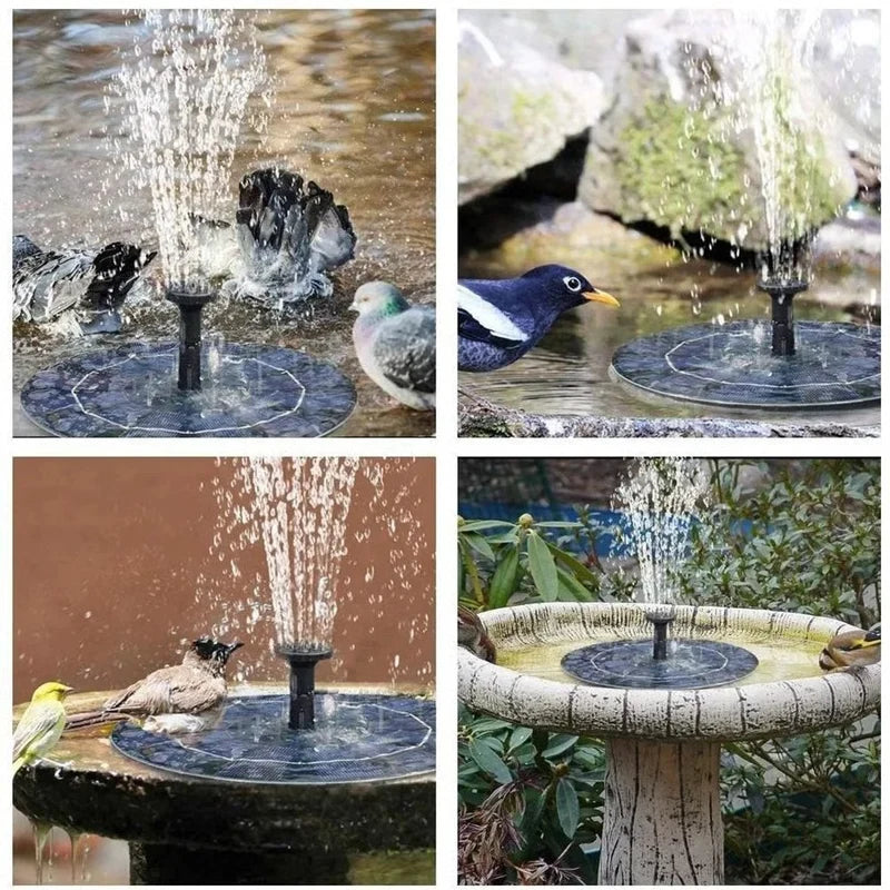 Fountain Pump Floating Solar-Powered For Ponds & Bird Baths