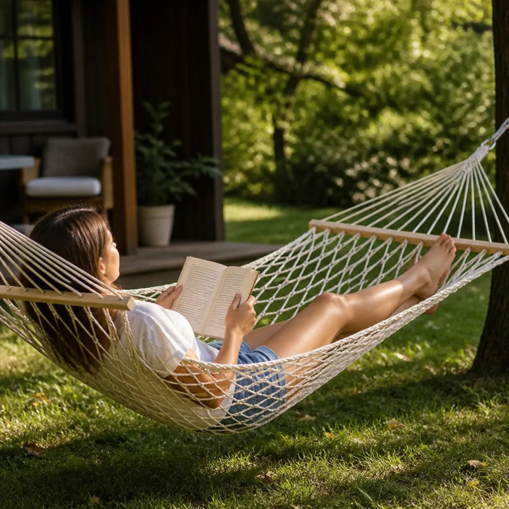 Outdoor Hammock With Spread Bar (260 x 80 cm)