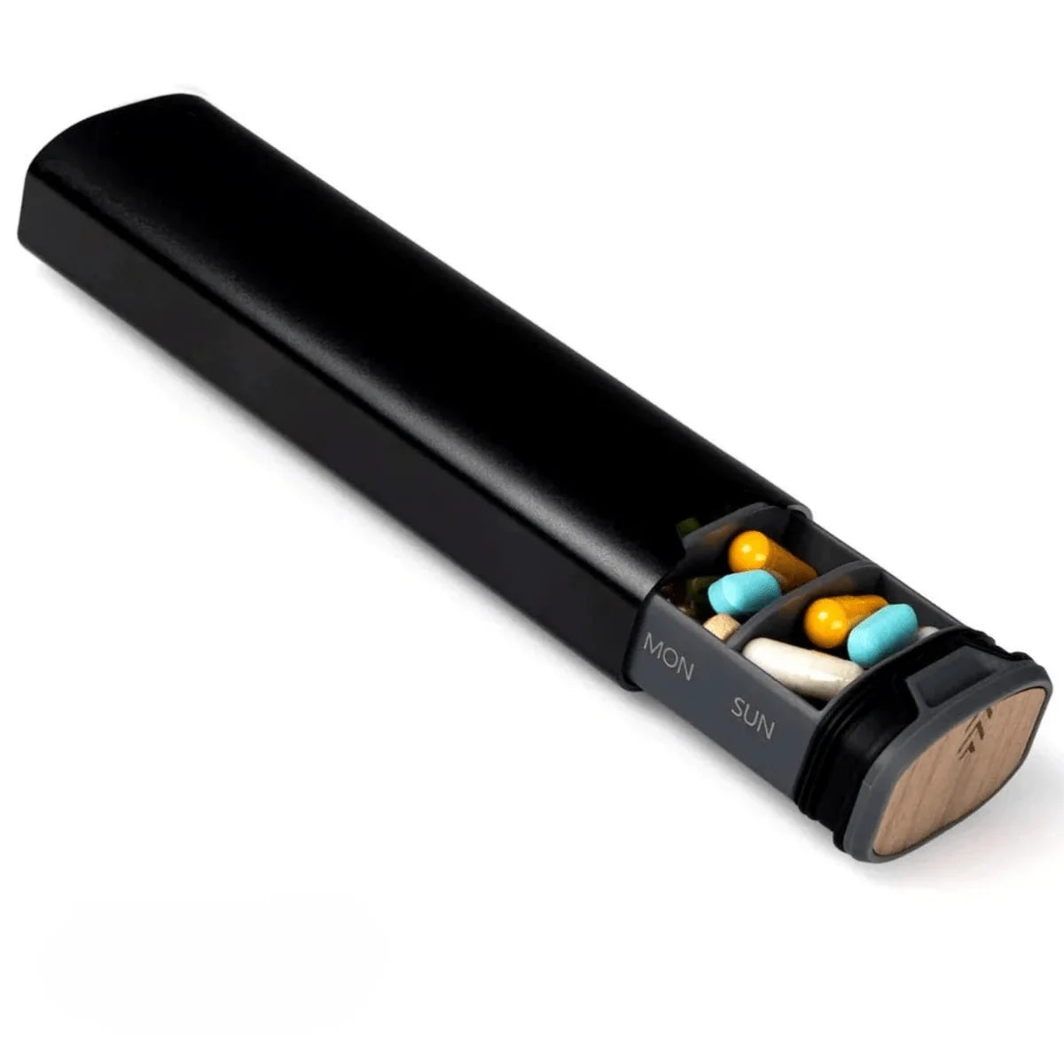 Pill Organizer 7 Day-Labeled Compartments Leak-Proof