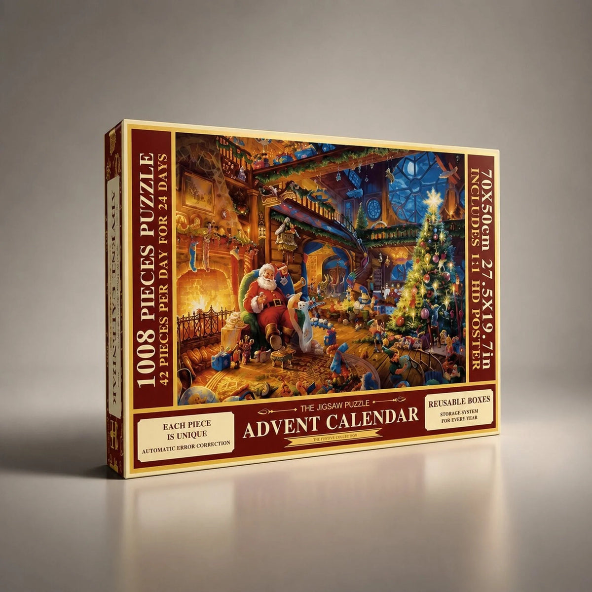 Puzzle Advent Calendar 1,008 Pieces With Reference Poster