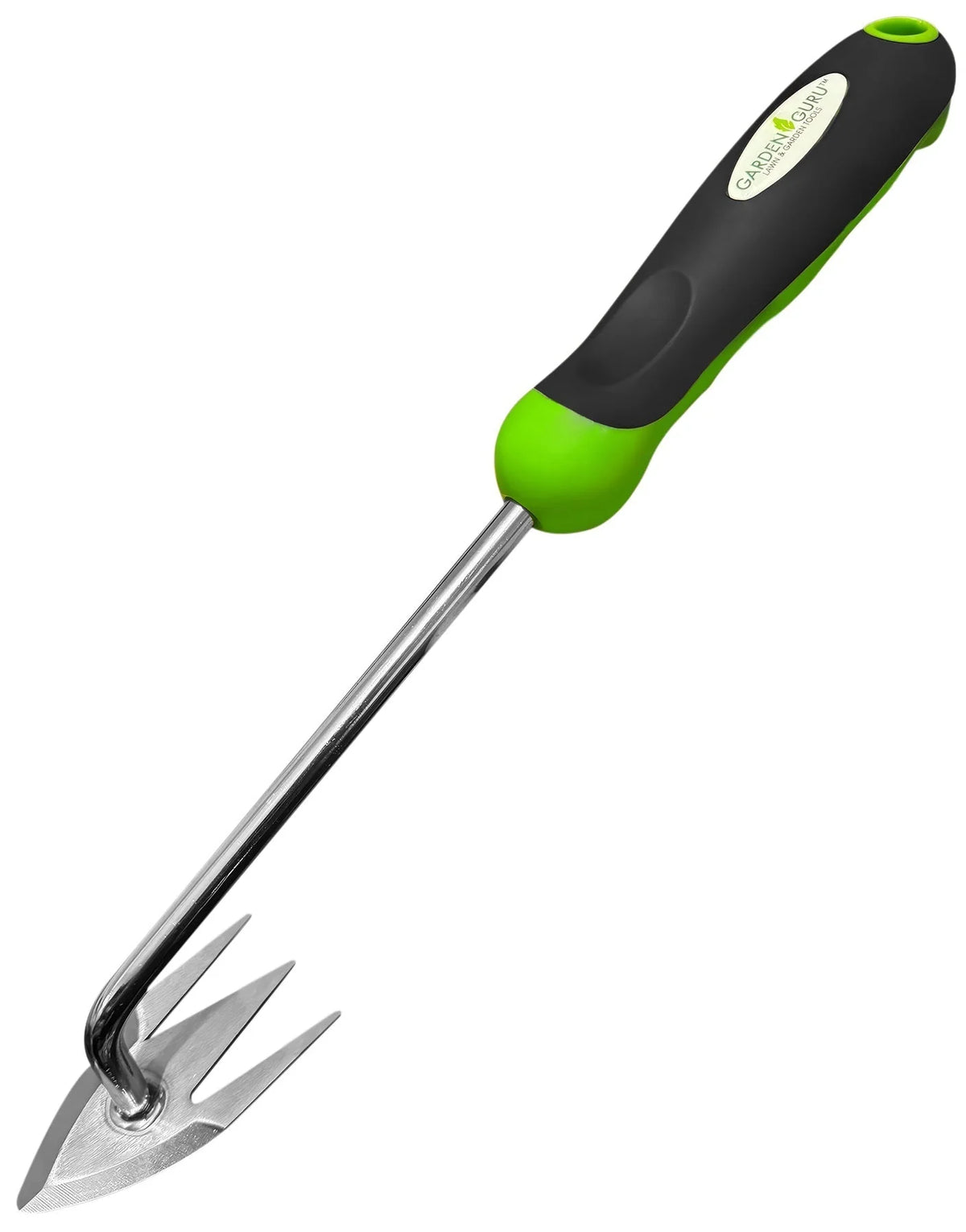 Root Weeder Stainless Steel Three Angled Tines Ergonomic Grip