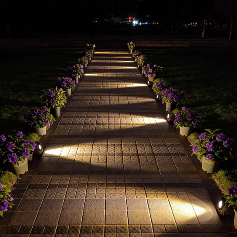 Solar Garden Spotlights Solar-Powered Automatic Dusk Sensor