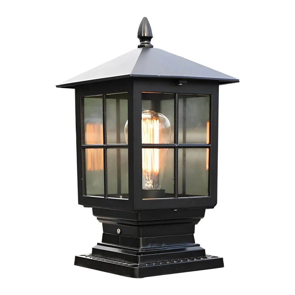 Solar Pillar Light Adjustable 3-Color IP65 Waterproof