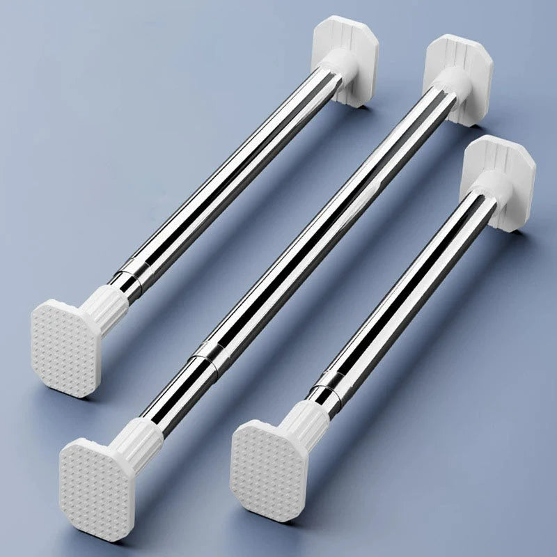 Tension Rod Adjustable Stainless Steel No-Drill Installation