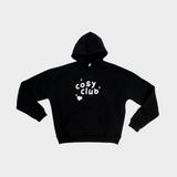 Unisex COSY CLUB co-ord oversized hoodie in black