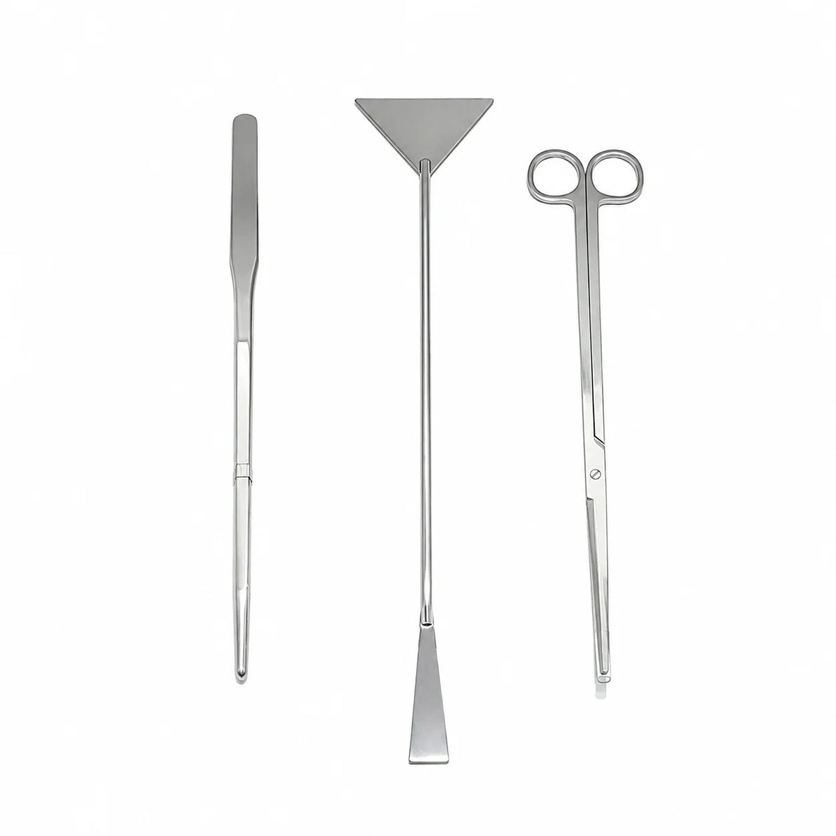 Aquarium Plant Care Tool Set Stainless Steel Ridged Grip