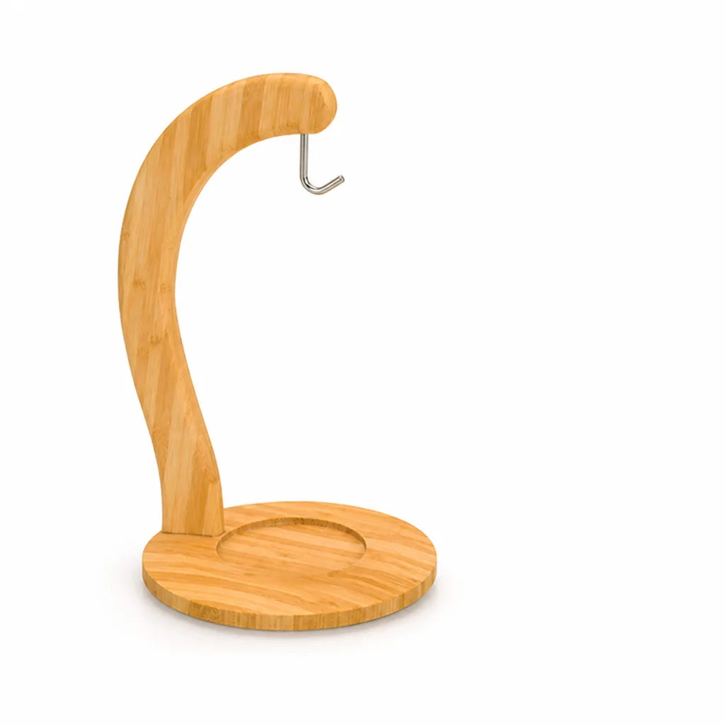 Bamboo Countertop Banana Hanger Stand With Curved Hook