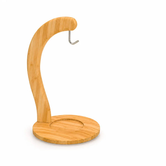 Bamboo Countertop Banana Hanger Stand With Curved Hook