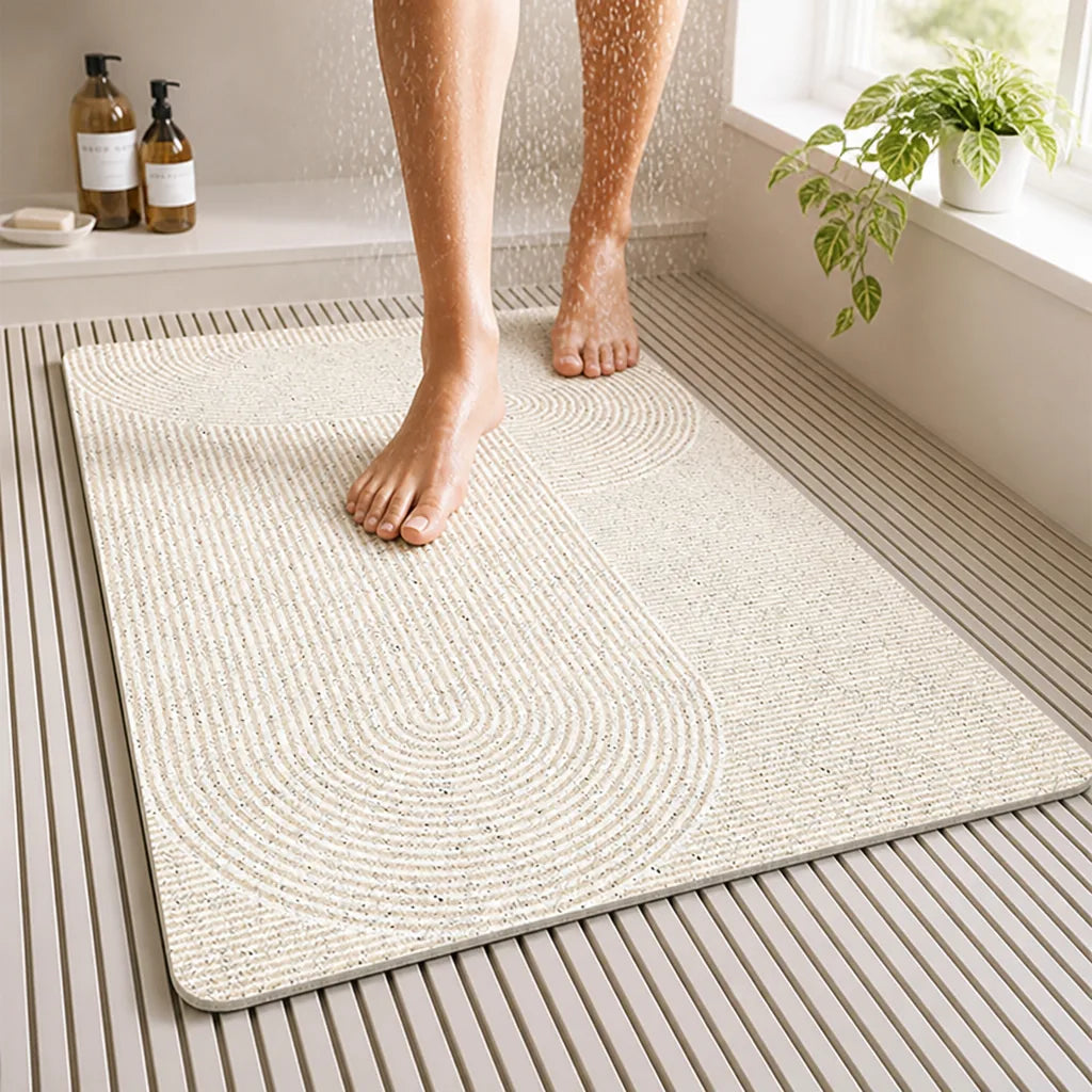 Bath Mat Super Absorbent Plush Non-Slip Backing