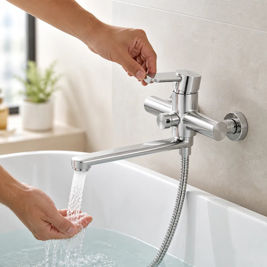 Bath & Shower Mixer Frost Protection Ceramic Valve