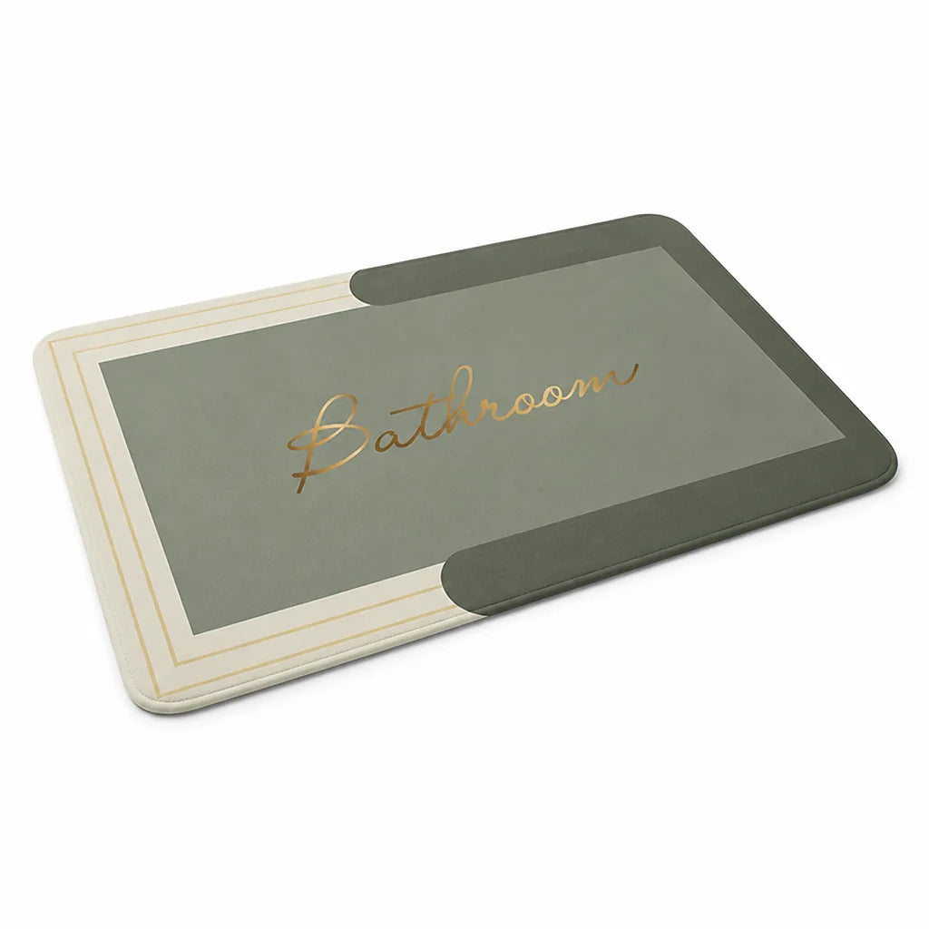 Bathroom Mat Ultra-Soft Non-Slip Backing Machine Washable