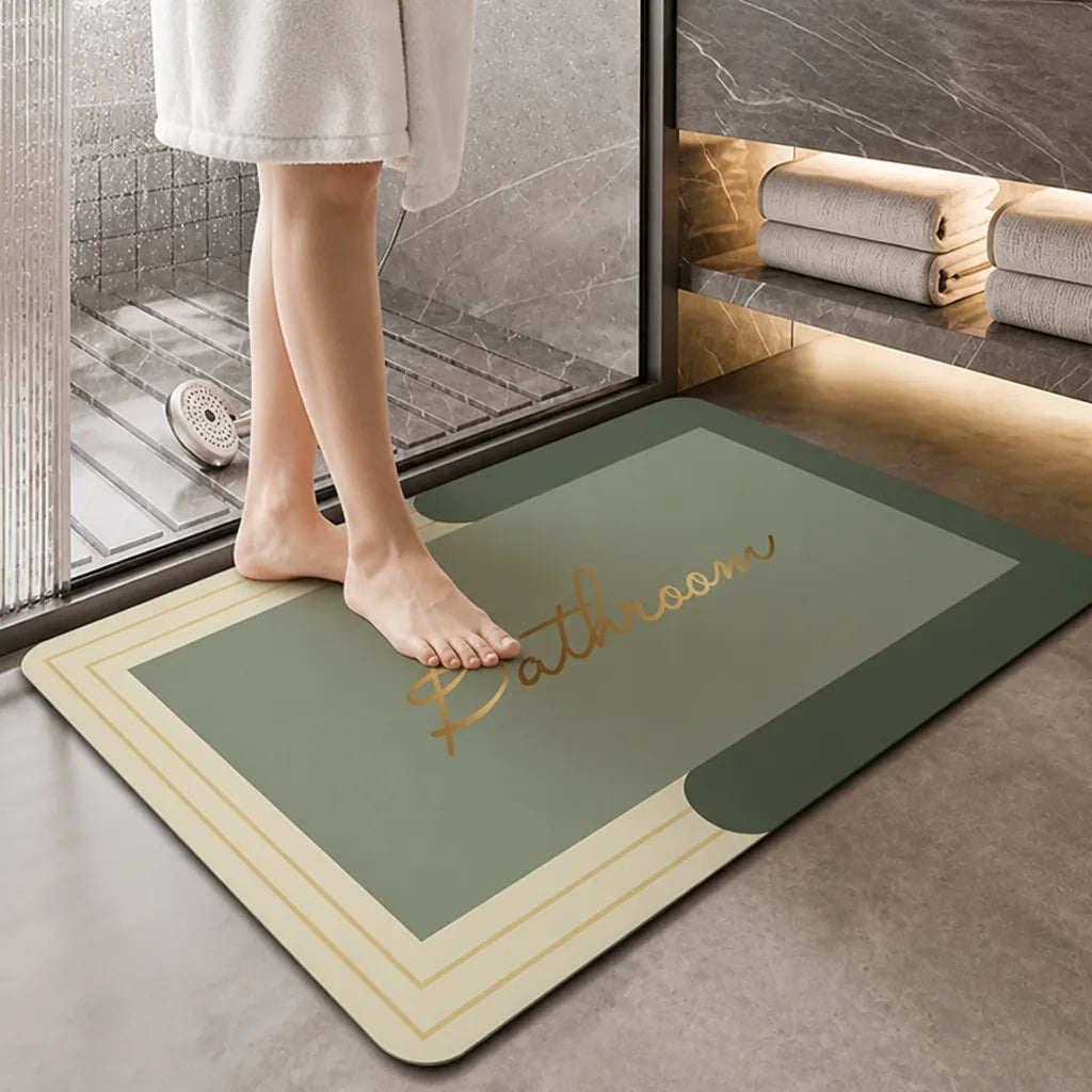 Bathroom Mat Ultra-Soft Non-Slip Backing Machine Washable