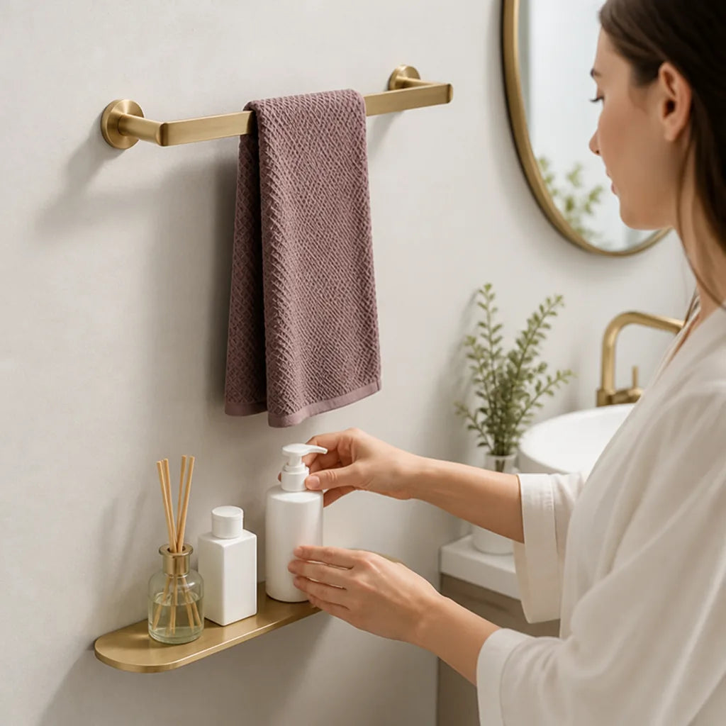Bathroom Organizer Concealed Fixings & Water-Resistant