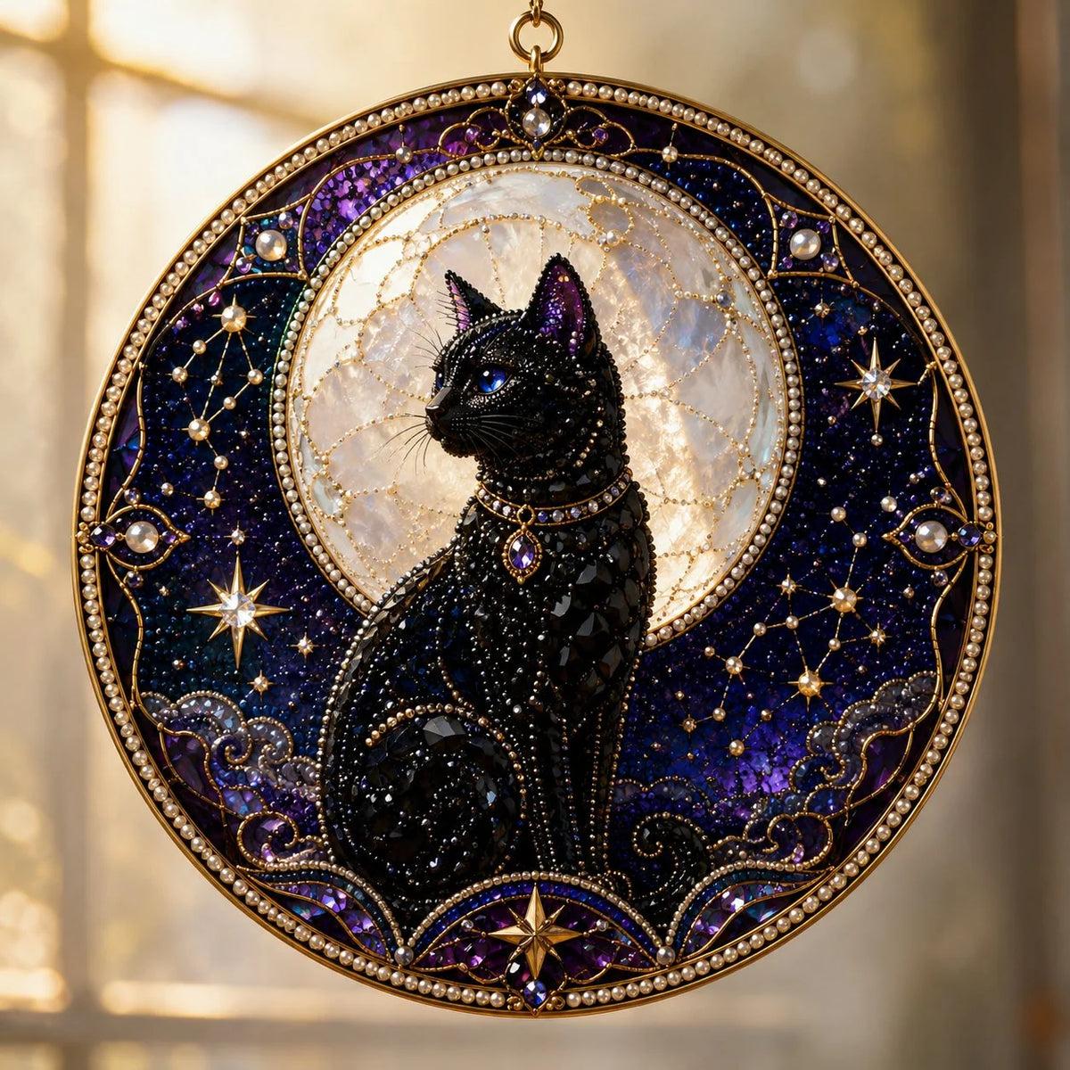 Beaded Window Hanging Kit Celestial 3D Pearl Beads
