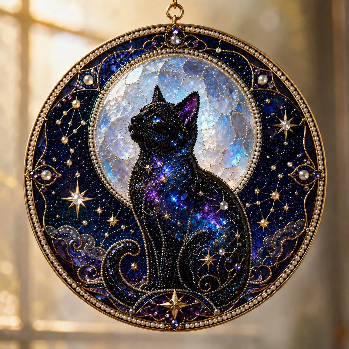 Beaded Window Hanging Kit Celestial 3D Pearl Beads