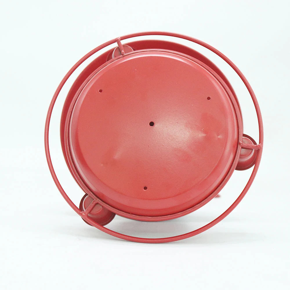 Bird Feeder Retractable Metal 32 Oz Capacity Three Water Cups