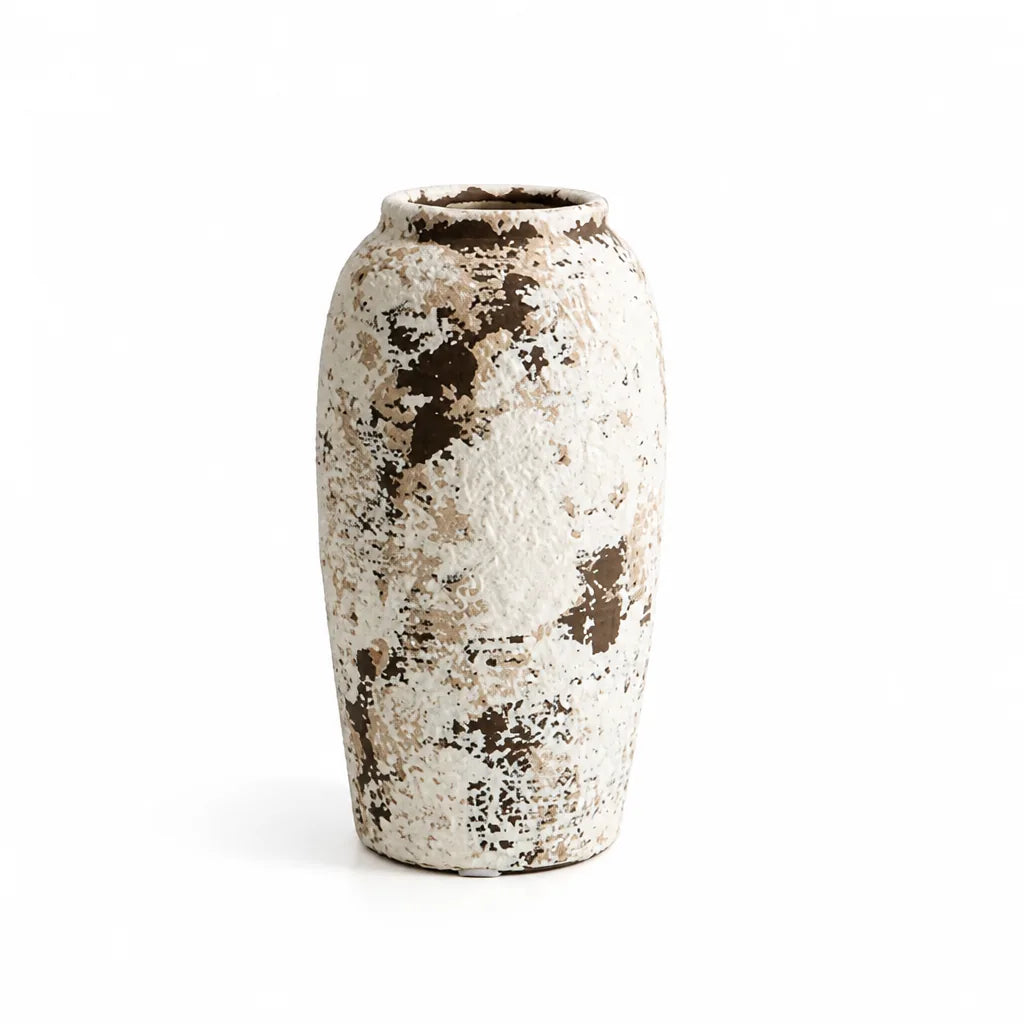 Ceramic Vase Textured Rustic 12.2 Inch