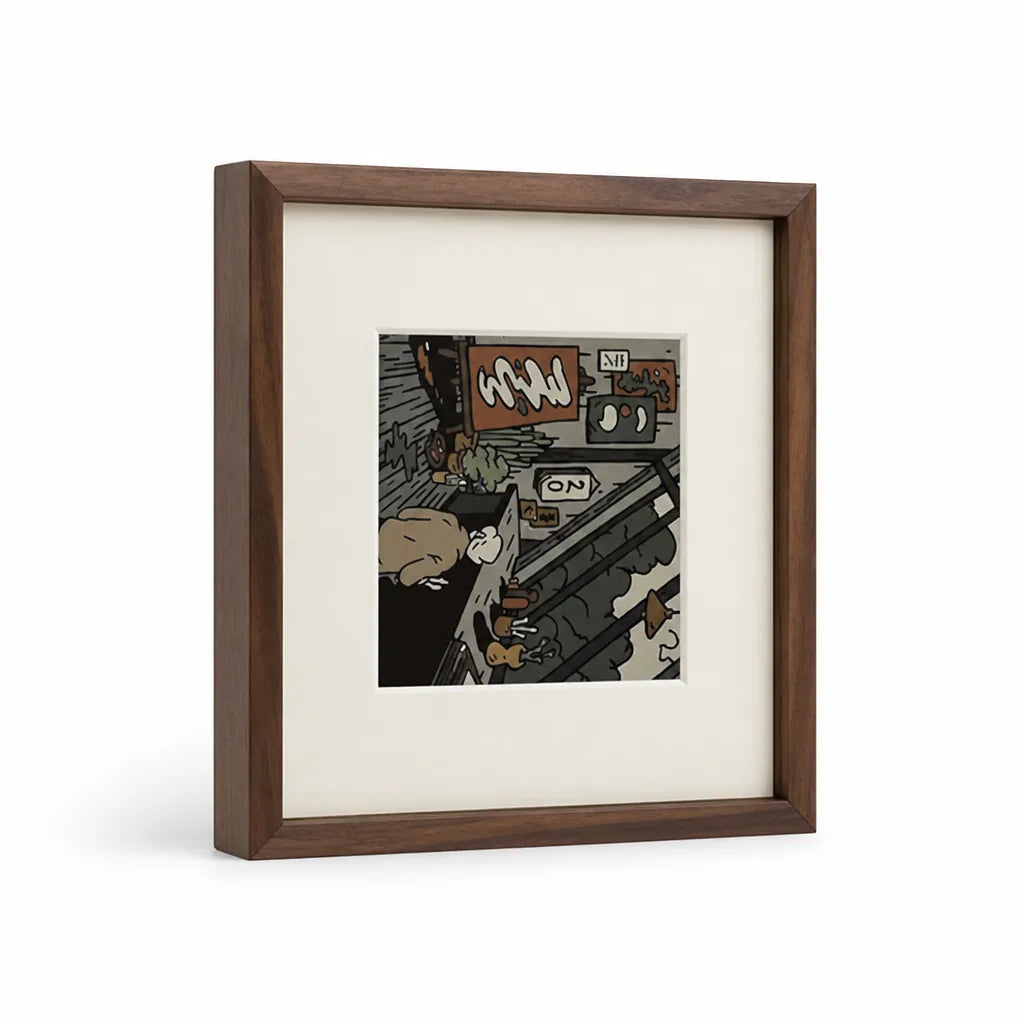 Contemporary Wood Frame Ready-to-Hang Framed Wall Art