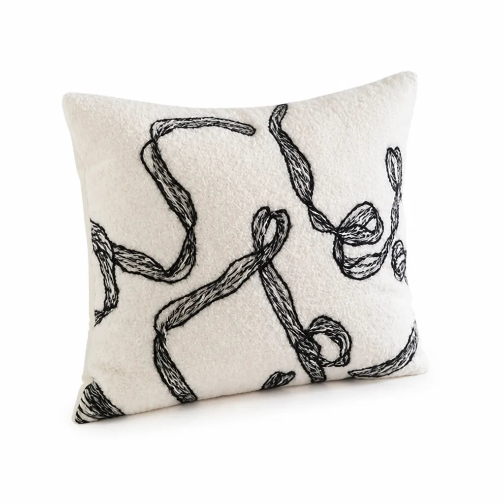 Decorative Pillow Abstract Soft Fabric 12 x 20 Inch