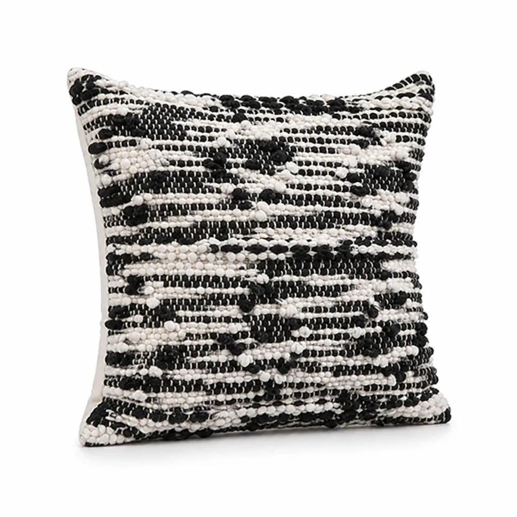 Decorative Pillow Cover Handwoven Bouclé 18x18 No Insert