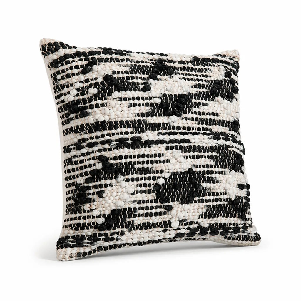Decorative Pillow Cover Handwoven Bouclé 18x18 No Insert