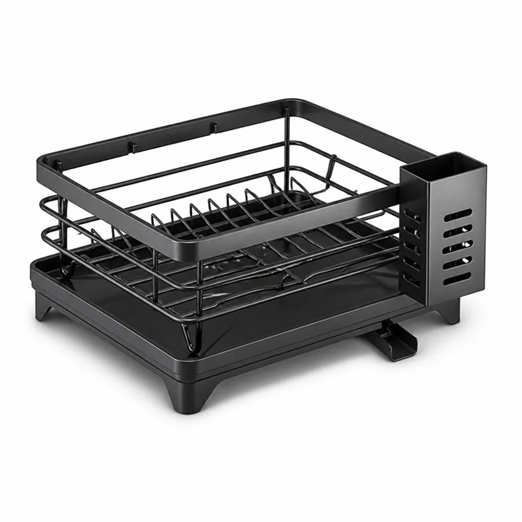 Dish Drying Rack Stainless Steel Rust-Resistant Drain Tray
