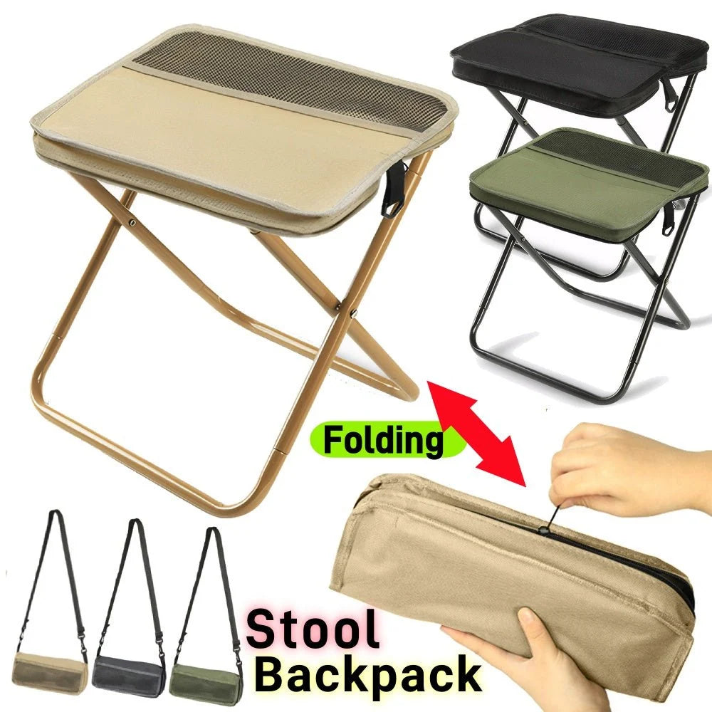Folding Chair Backpack Waterproof Seat