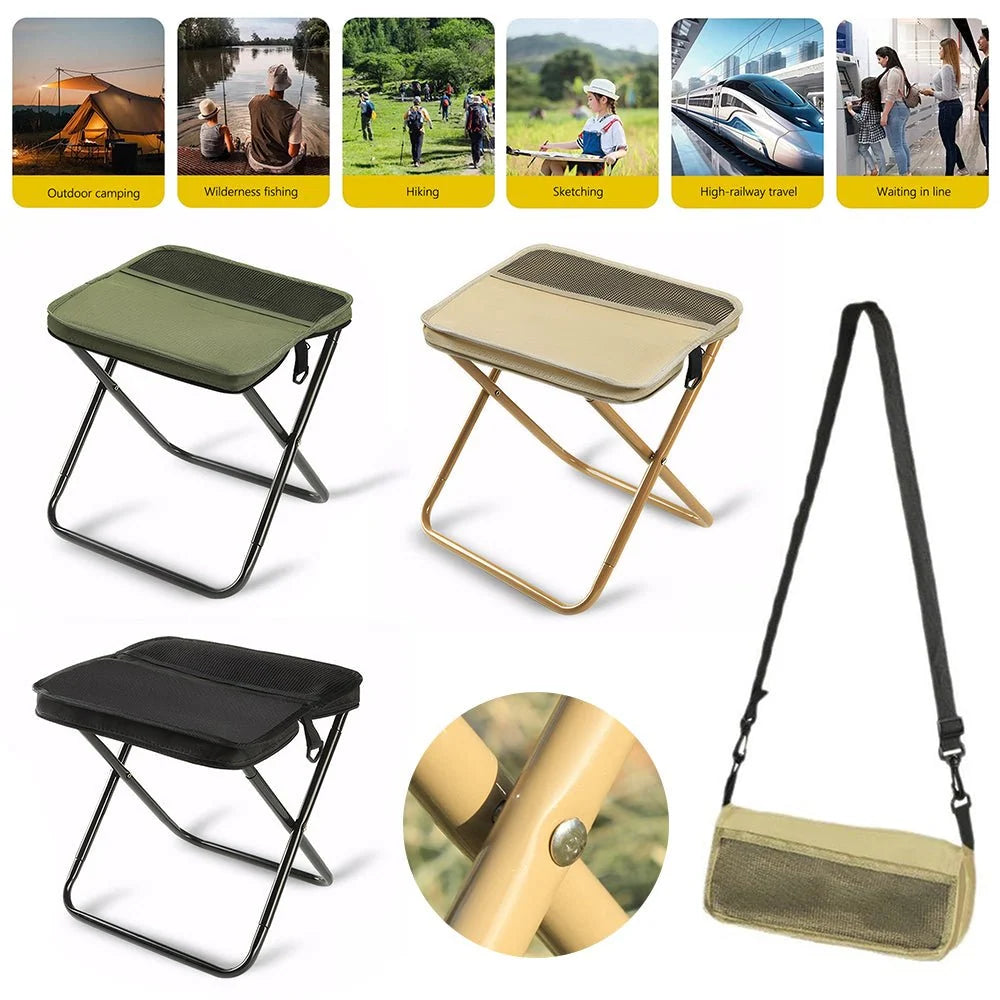 Folding Chair Backpack Waterproof Seat
