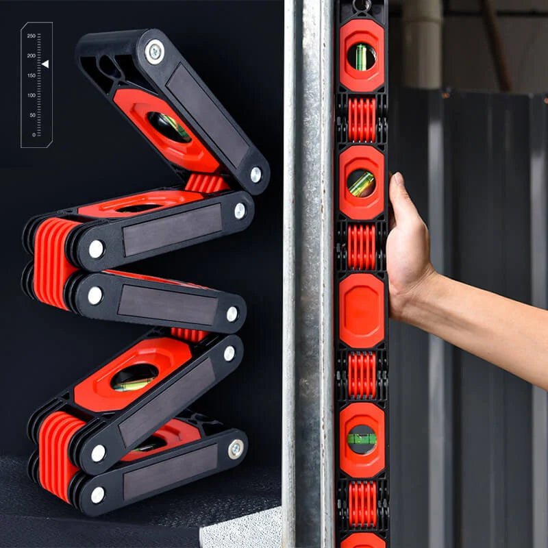 Folding Level Tool Magnetic Multi-Angle Five-Section
