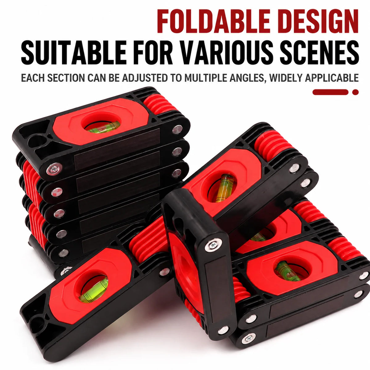 Folding Level Tool Magnetic Multi-Angle Five-Section