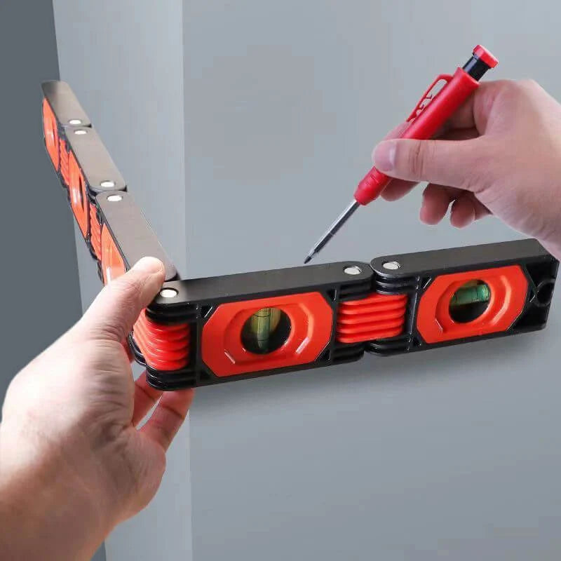 Folding Level Tool Magnetic Multi-Angle Five-Section