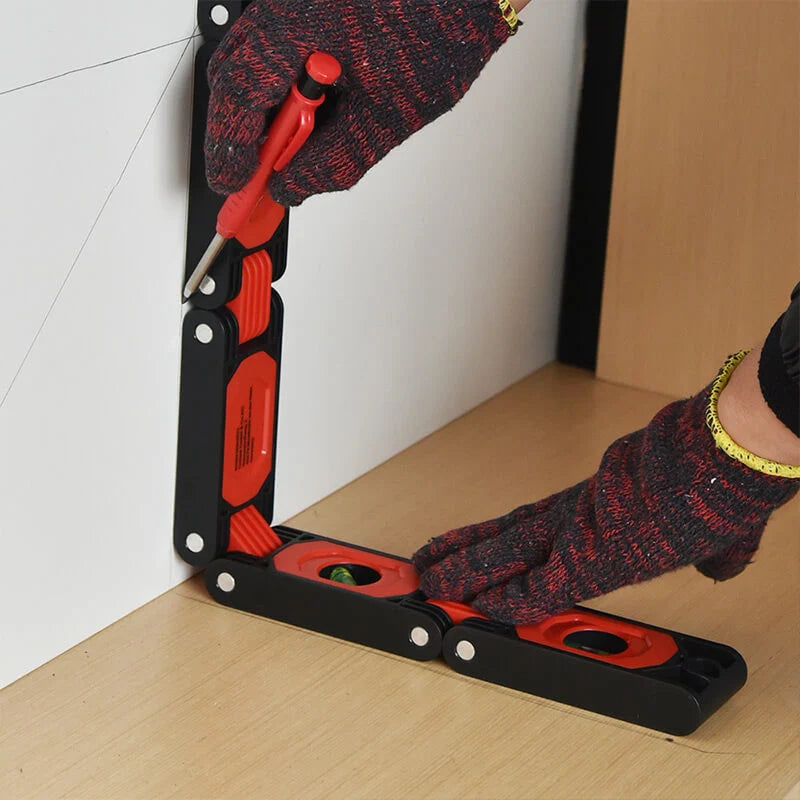 Folding Level Tool Magnetic Multi-Angle Five-Section