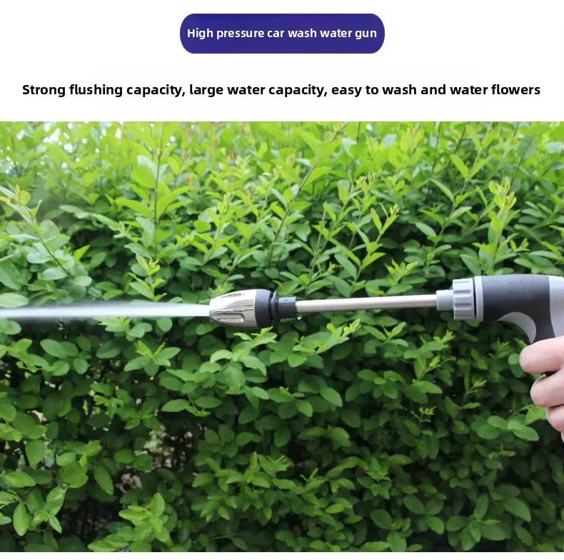 Garden Hose Nozzle Stainless Steel Wand Adjustable Spray Foam Bottle