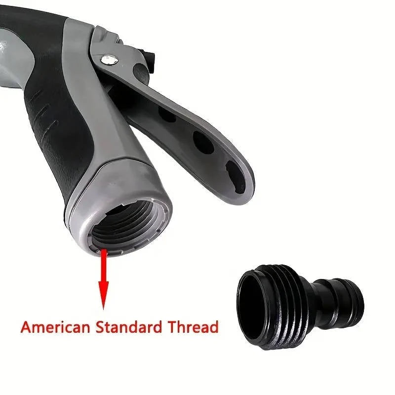 Garden Hose Nozzle Stainless Steel Wand Adjustable Spray Foam Bottle