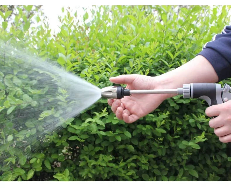 Garden Hose Nozzle Stainless Steel Wand Adjustable Spray Foam Bottle