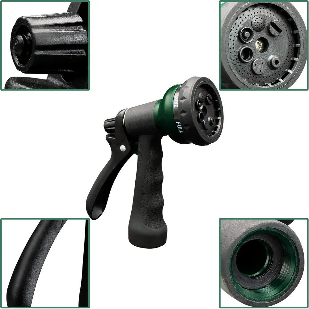 Garden Hose Spray Nozzle 7 Patterns Trigger Lock Ergonomic Grip