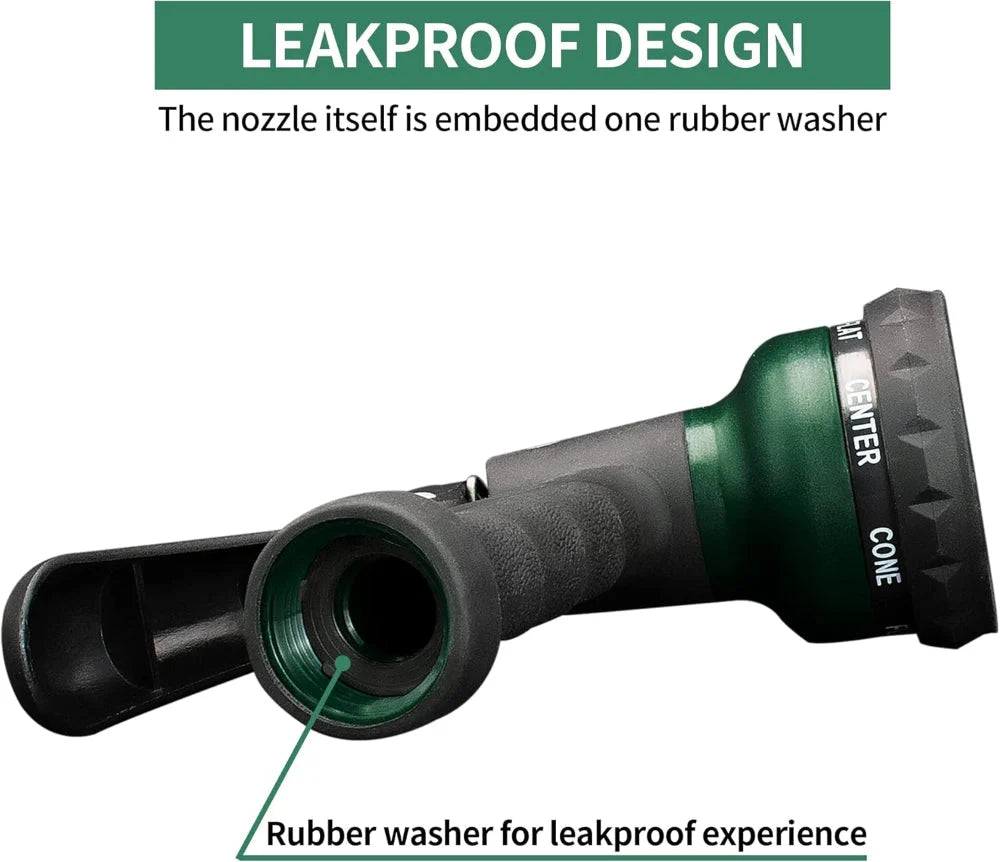 Garden Hose Spray Nozzle 7 Patterns Trigger Lock Ergonomic Grip