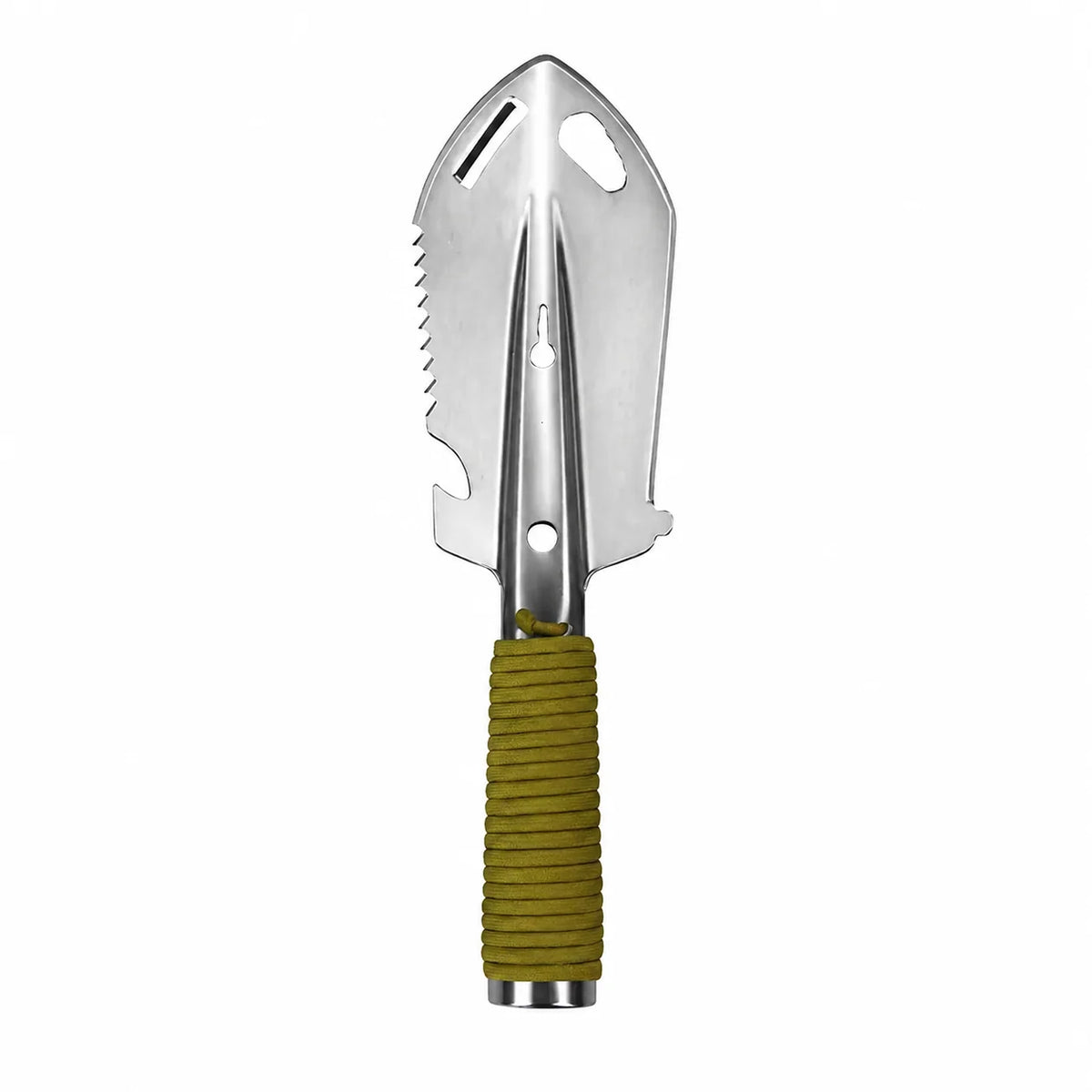 Garden Shovel Stainless Steel Rust-Resistant Lightweight with Belt Loop